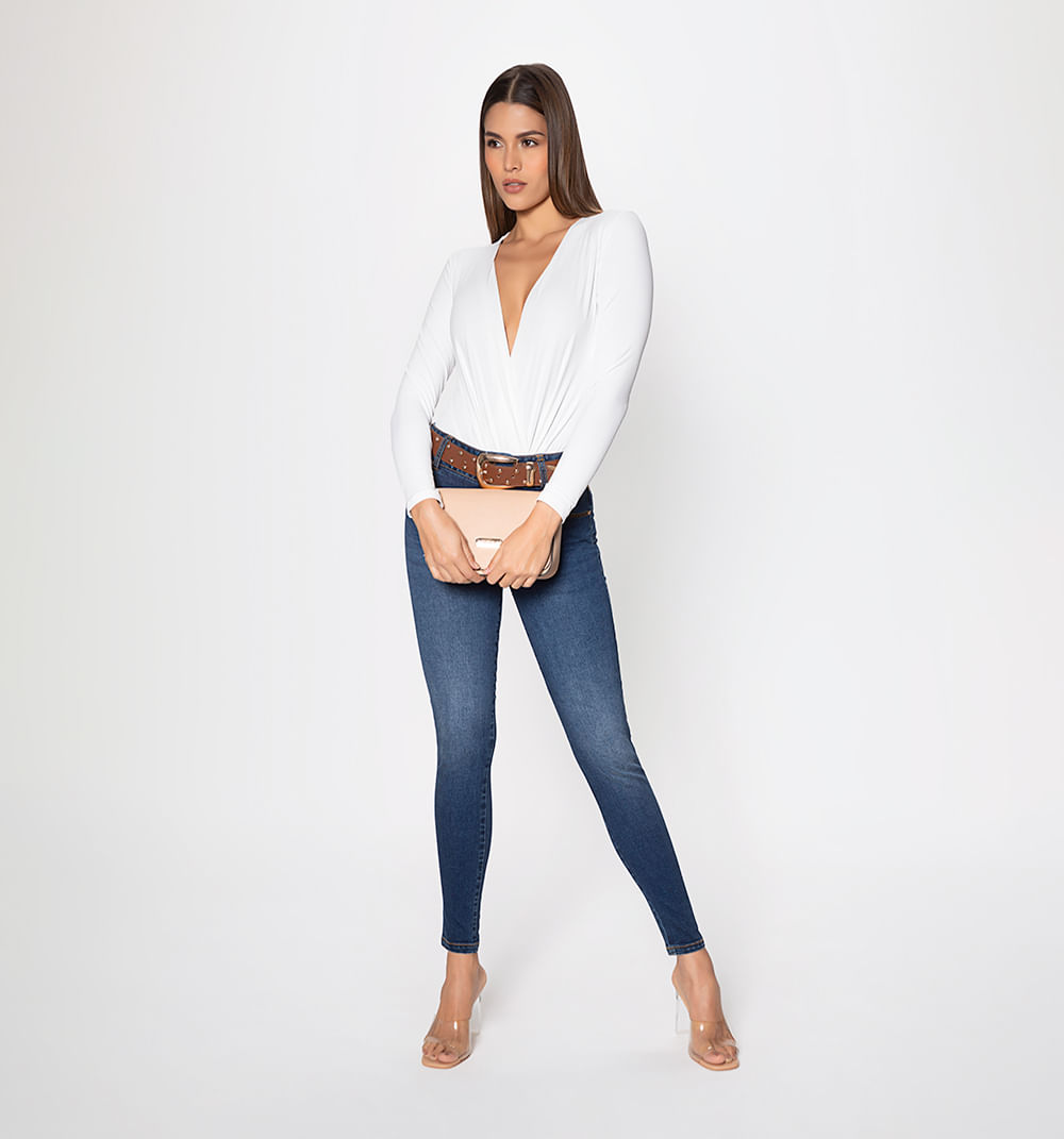 Jean Ultraslim, Tiro Medio, Con Bolsillo