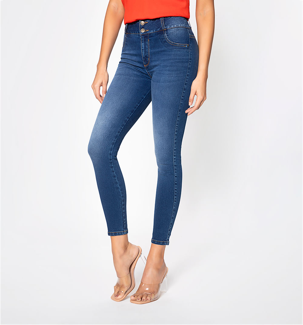 Jean Skinny Levanta Cola,Tiro Alto, Pret