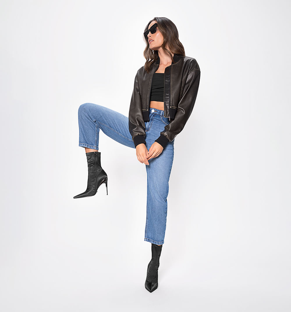 Bomber Jacket Acabado Envejecido