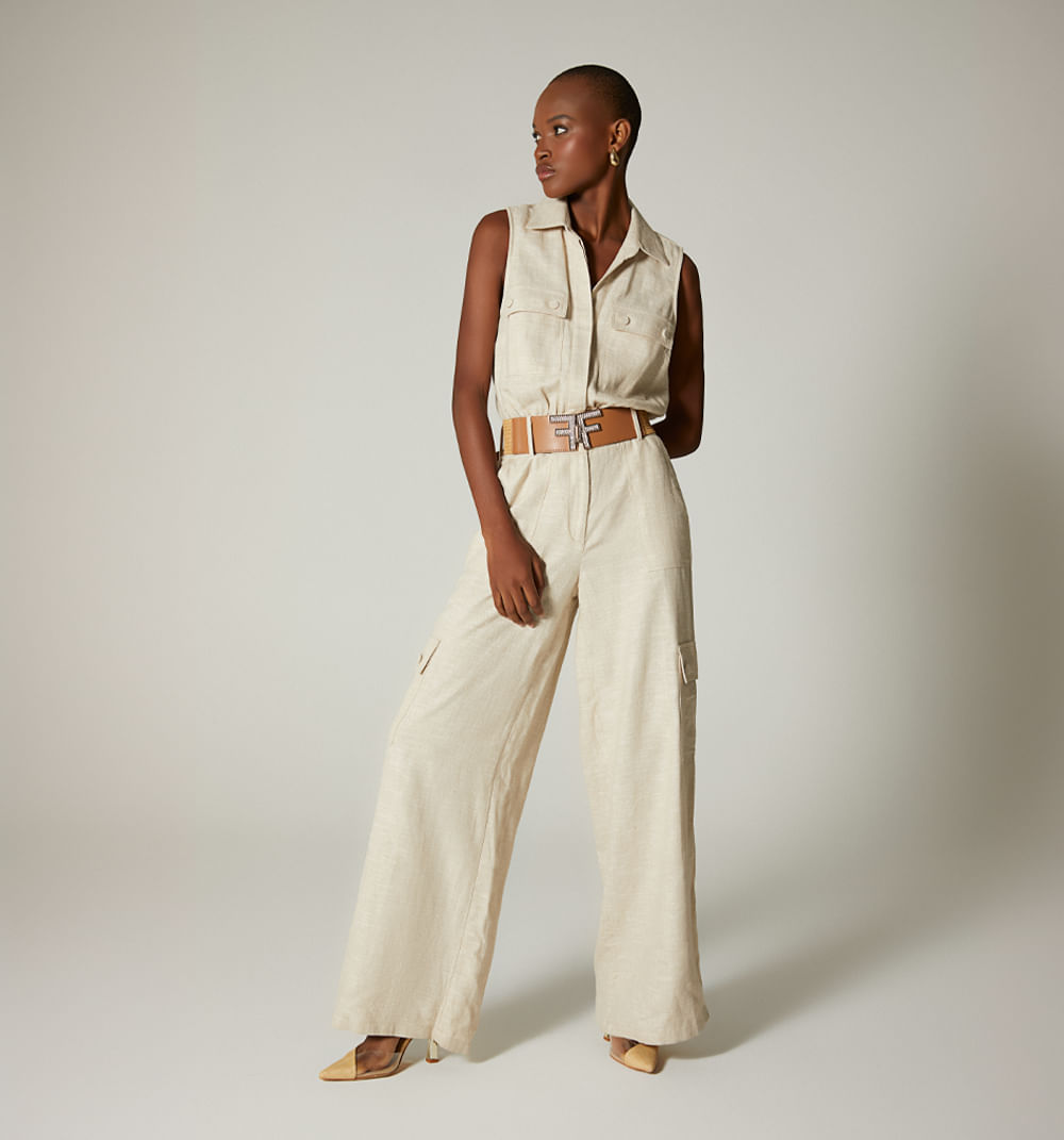 Enterizo Palazo Sisa Con Bolsillos