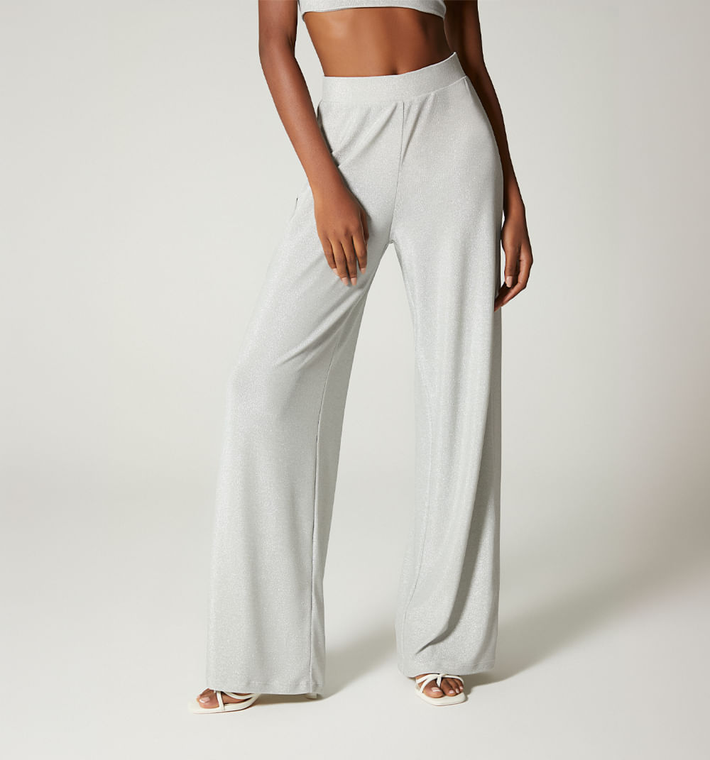 Pantalon Tiro Alto Con Panty Interno