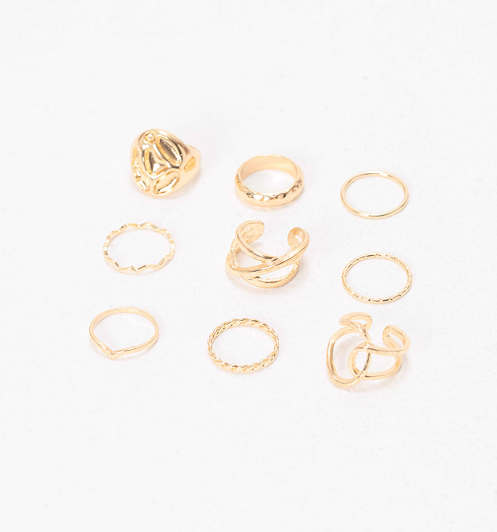 Anillos Entorchados Set X9