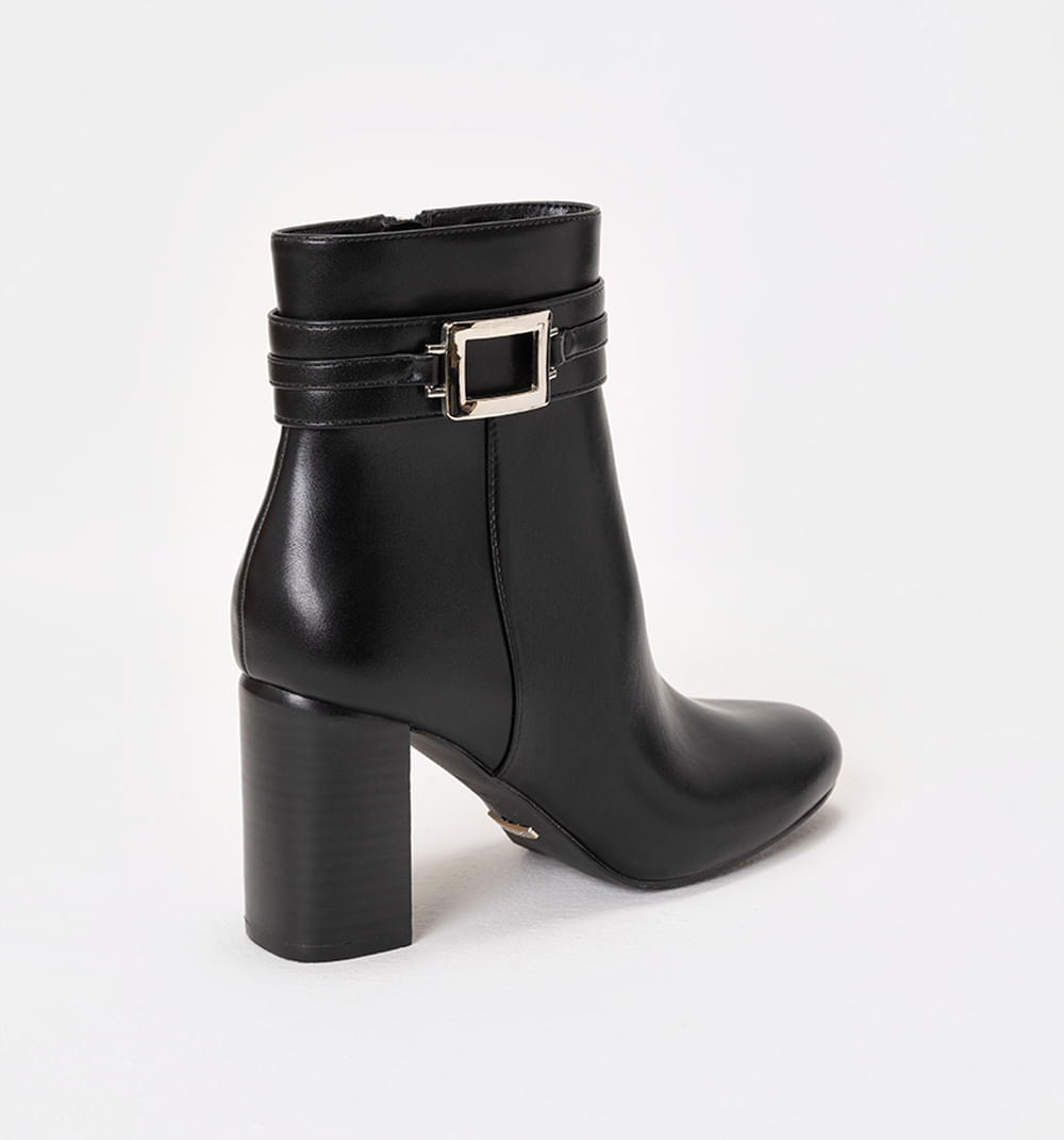 Botin Tacón Con Hebilla