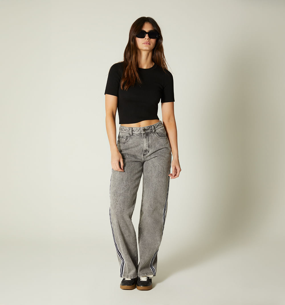 Blusa Manga Corta Cuello Redondo