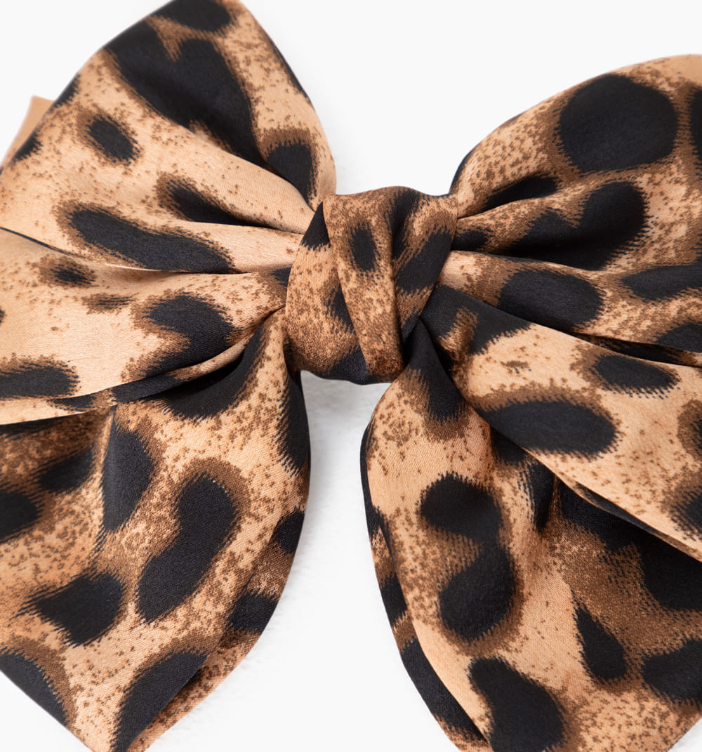 Moño Para El Cabello Animal Print