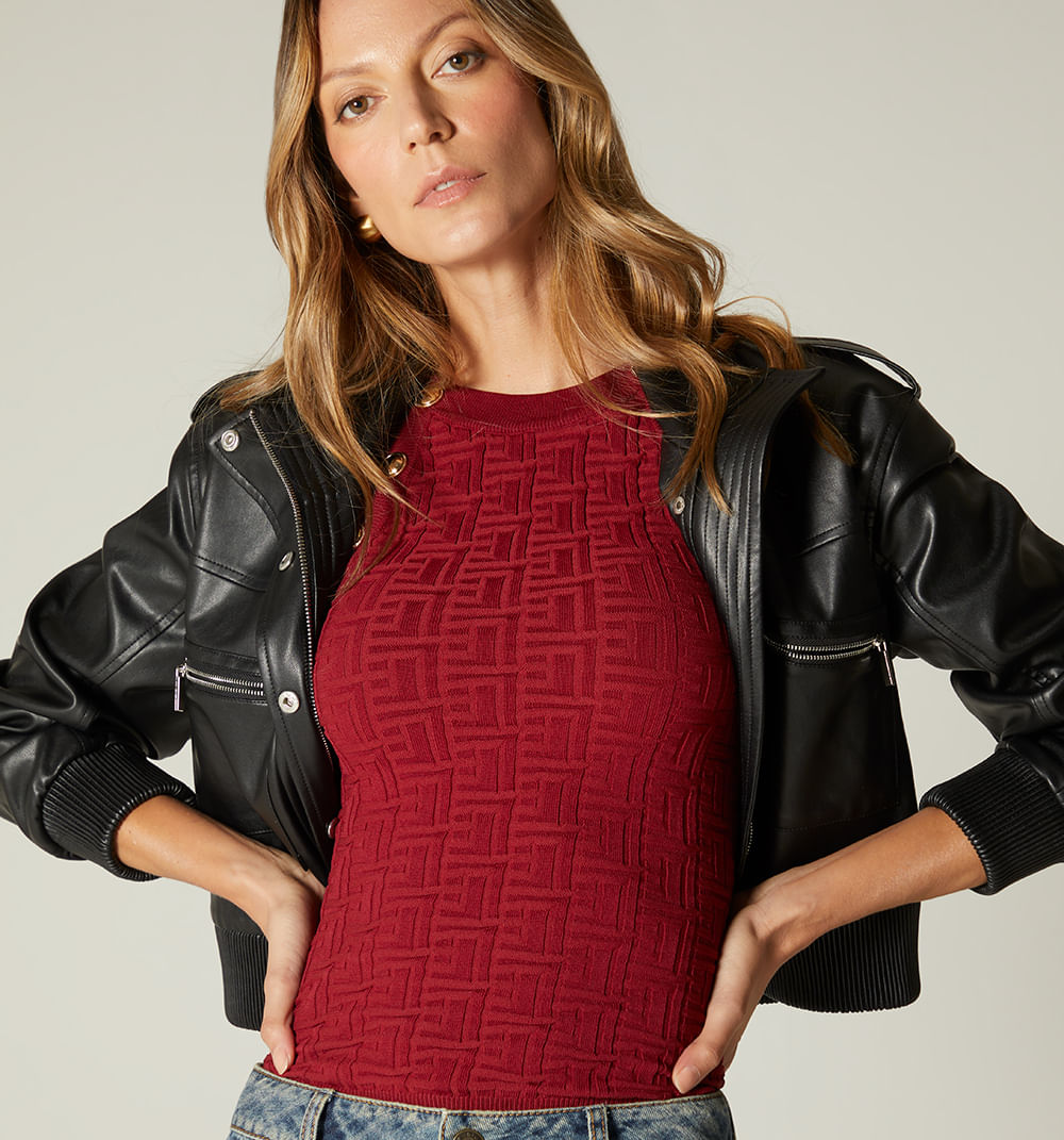 Blusa Ms Con Botones Decorativos