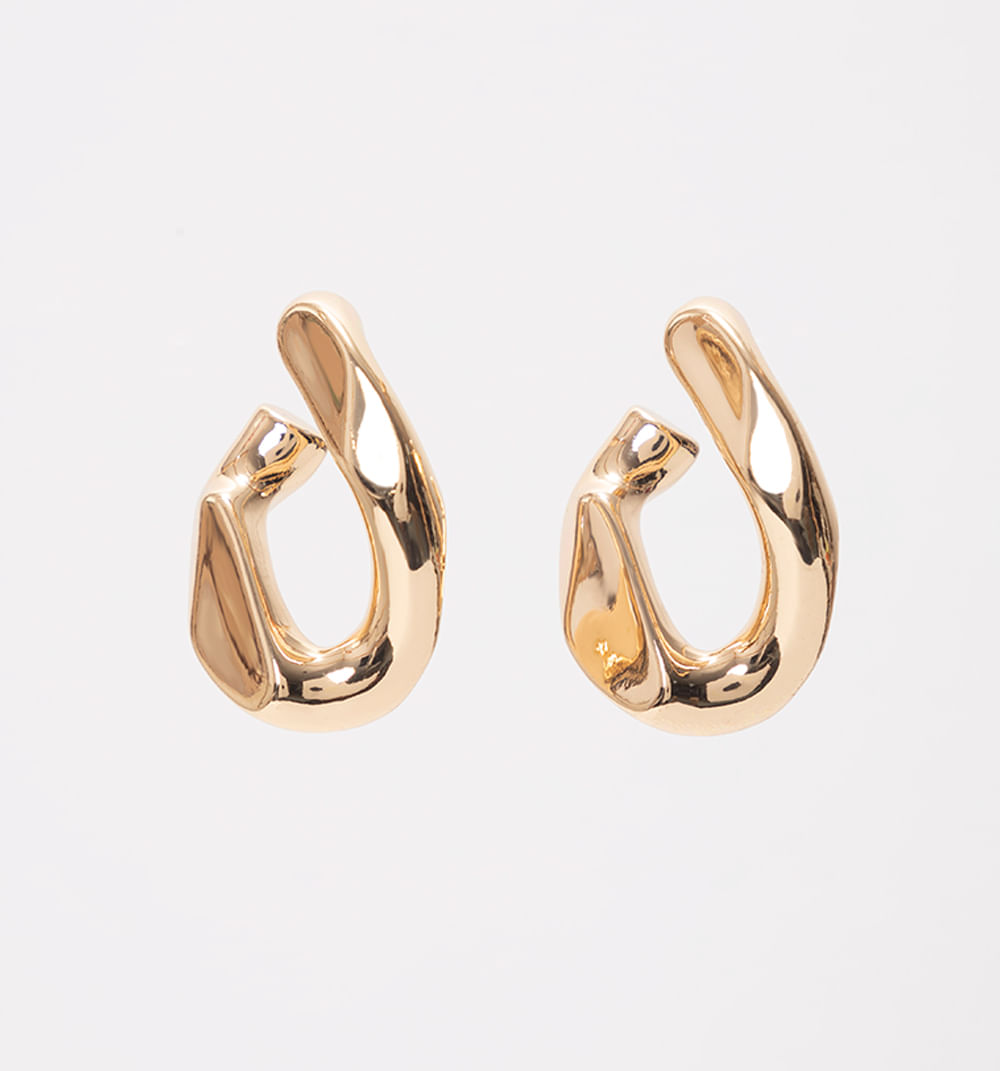 Aretes Maxi Eslabon Entorchado