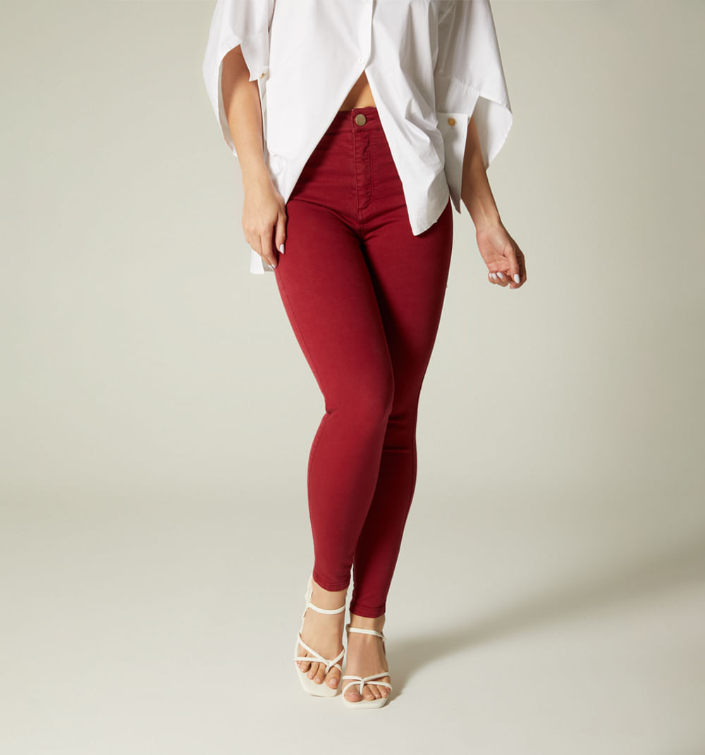 Jean Ultraslim,Tiro Super Alto, Cinco Bo