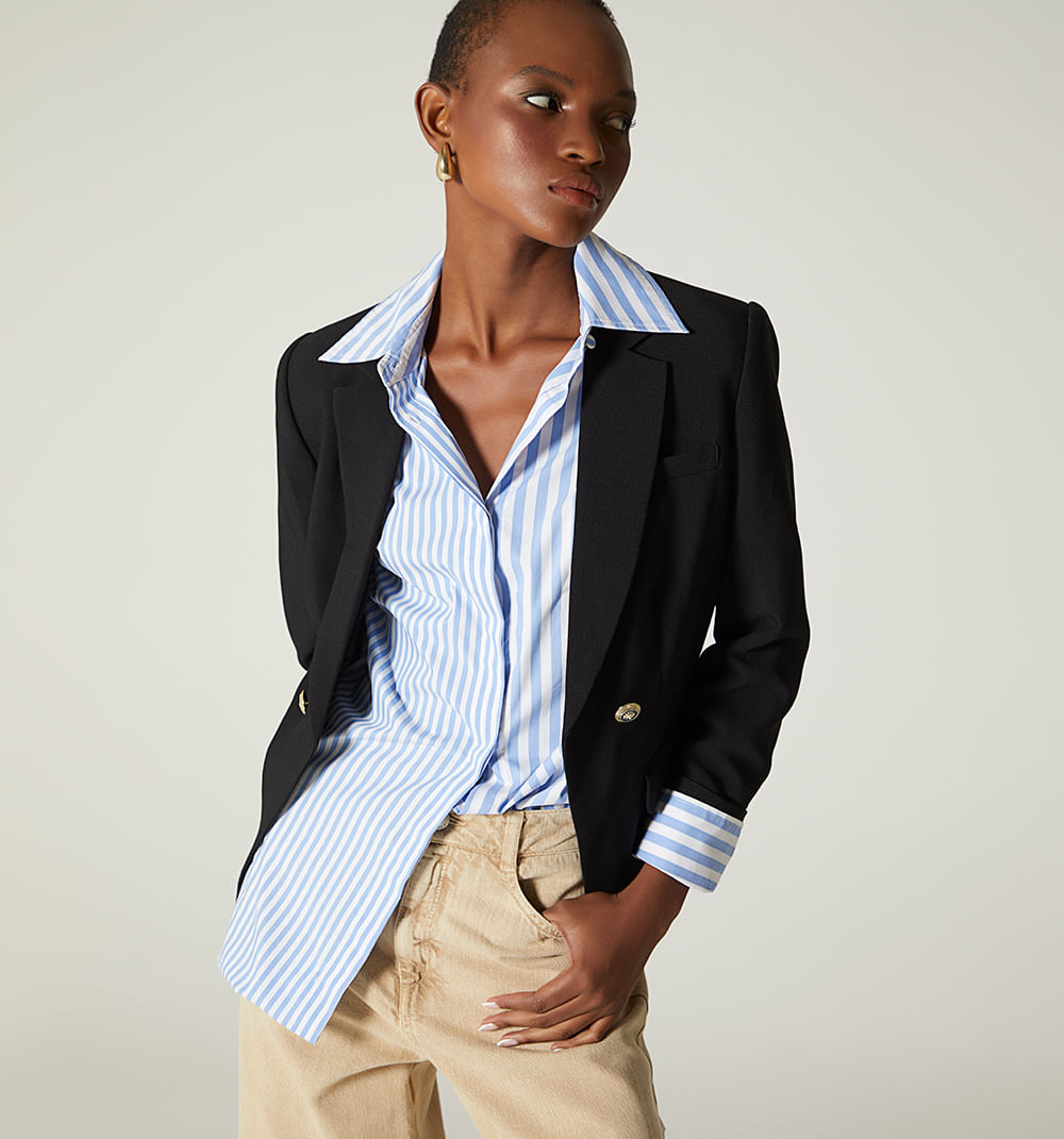 Blazer Dos Botones Frente