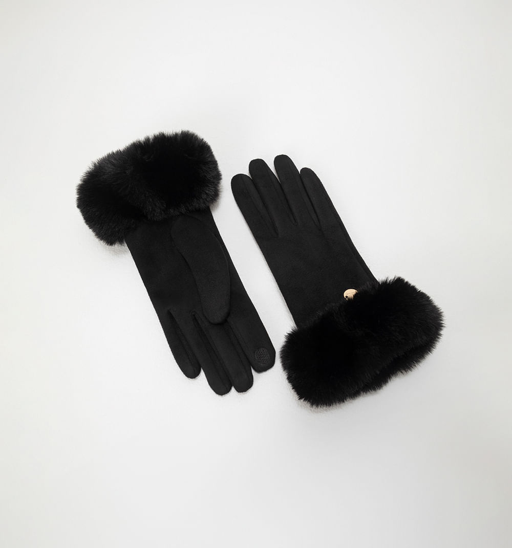 Guantes Suede Con Pelo