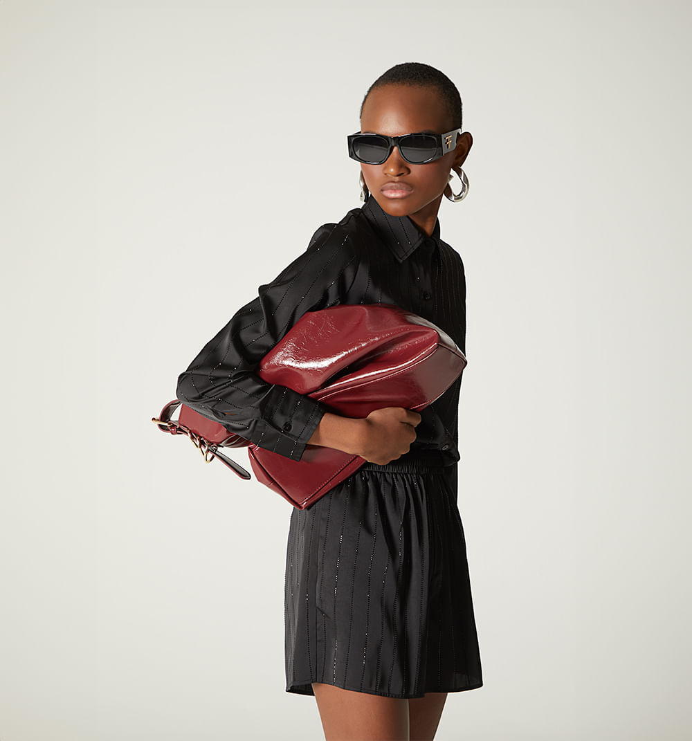 Blusa  Manga Larga  Con Hotfix