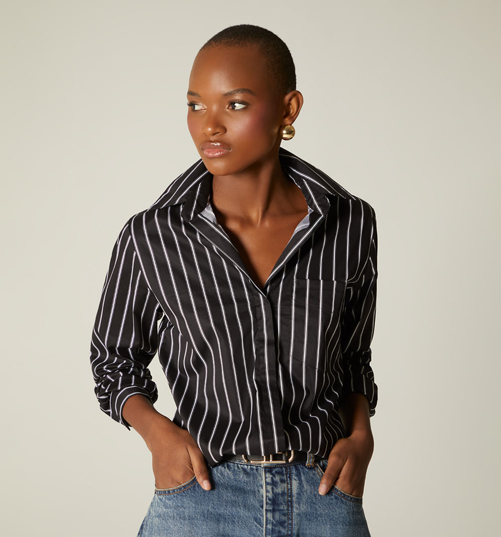 Camisera Basica Manga Larga Over Size  C
