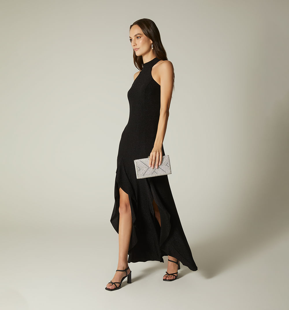 Vestido Largo Con Escote Espalda