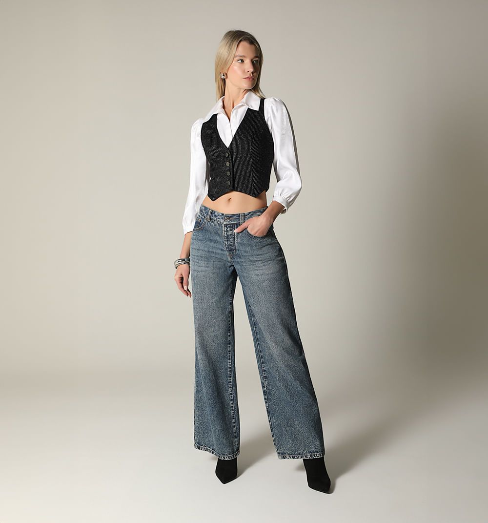 Blusa Crop Manga 3/4