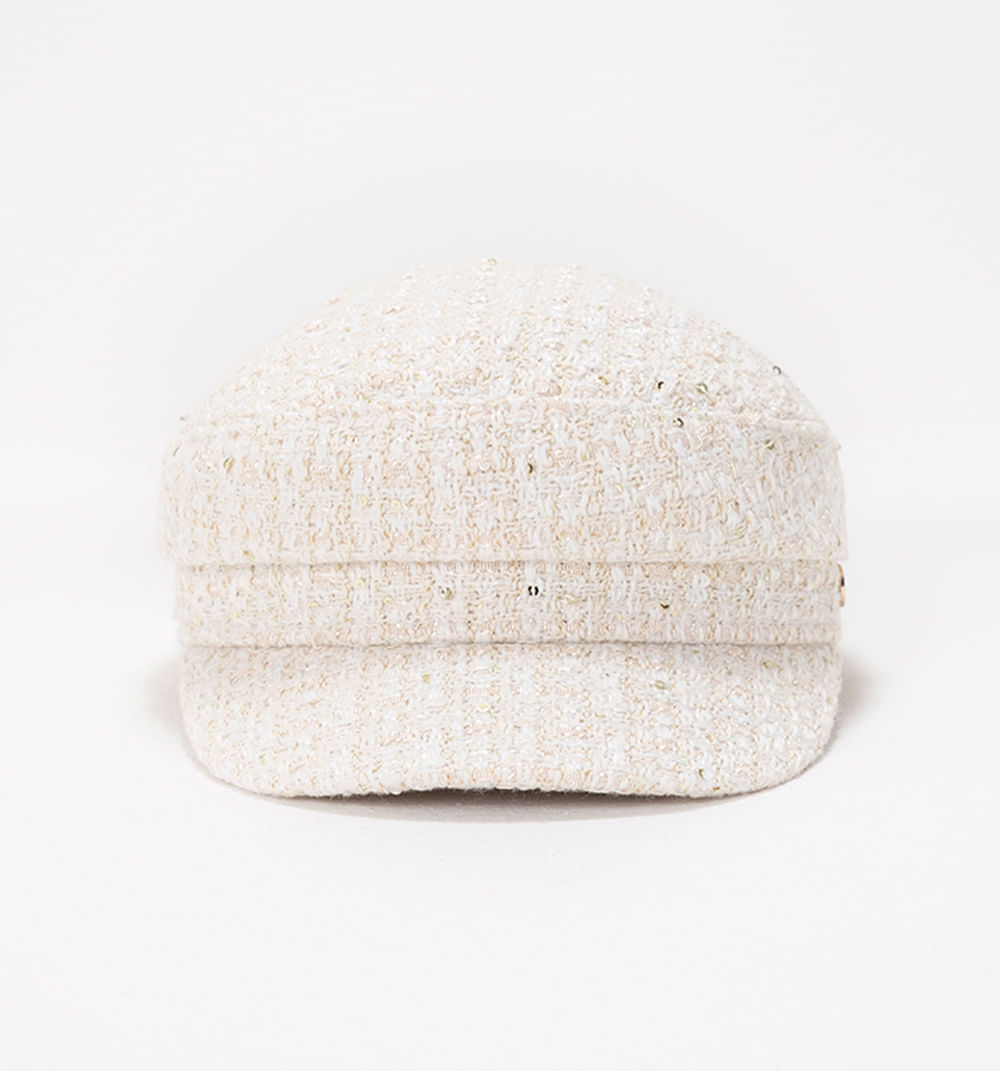 Sombrero Boina Tweed Con Cadena