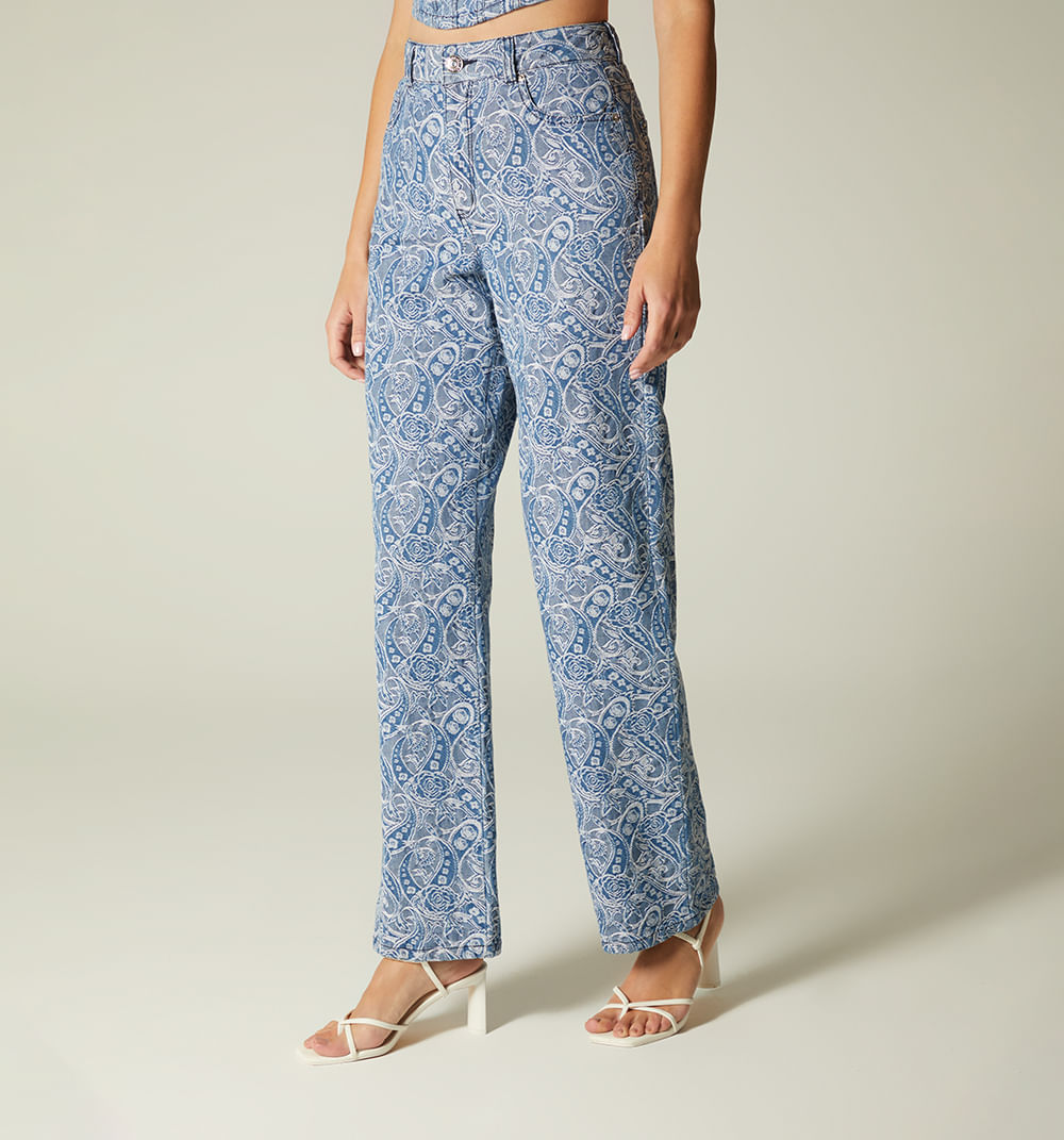 Jean Skinny Cinco Bolsillos, Tiro Medio,