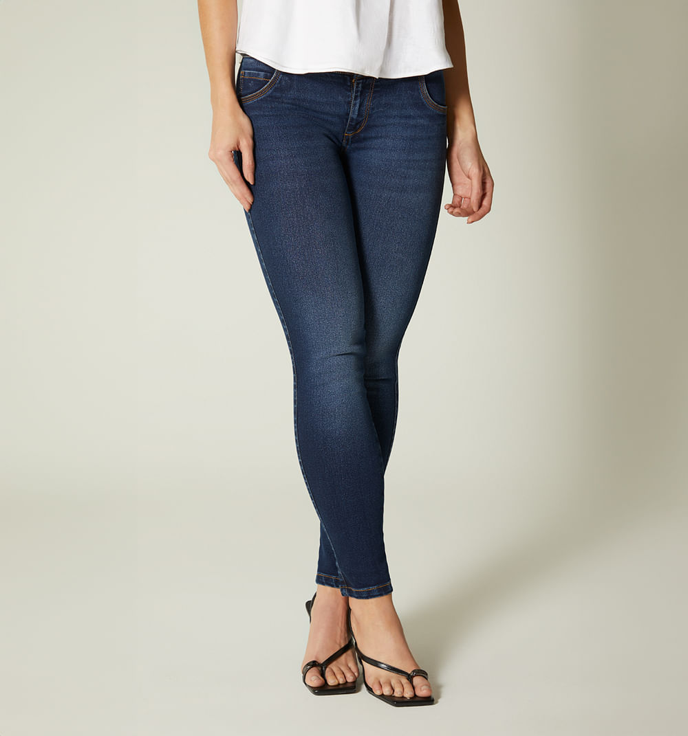 Jean Ultra Slim, Tiro Medio, Crawford Li