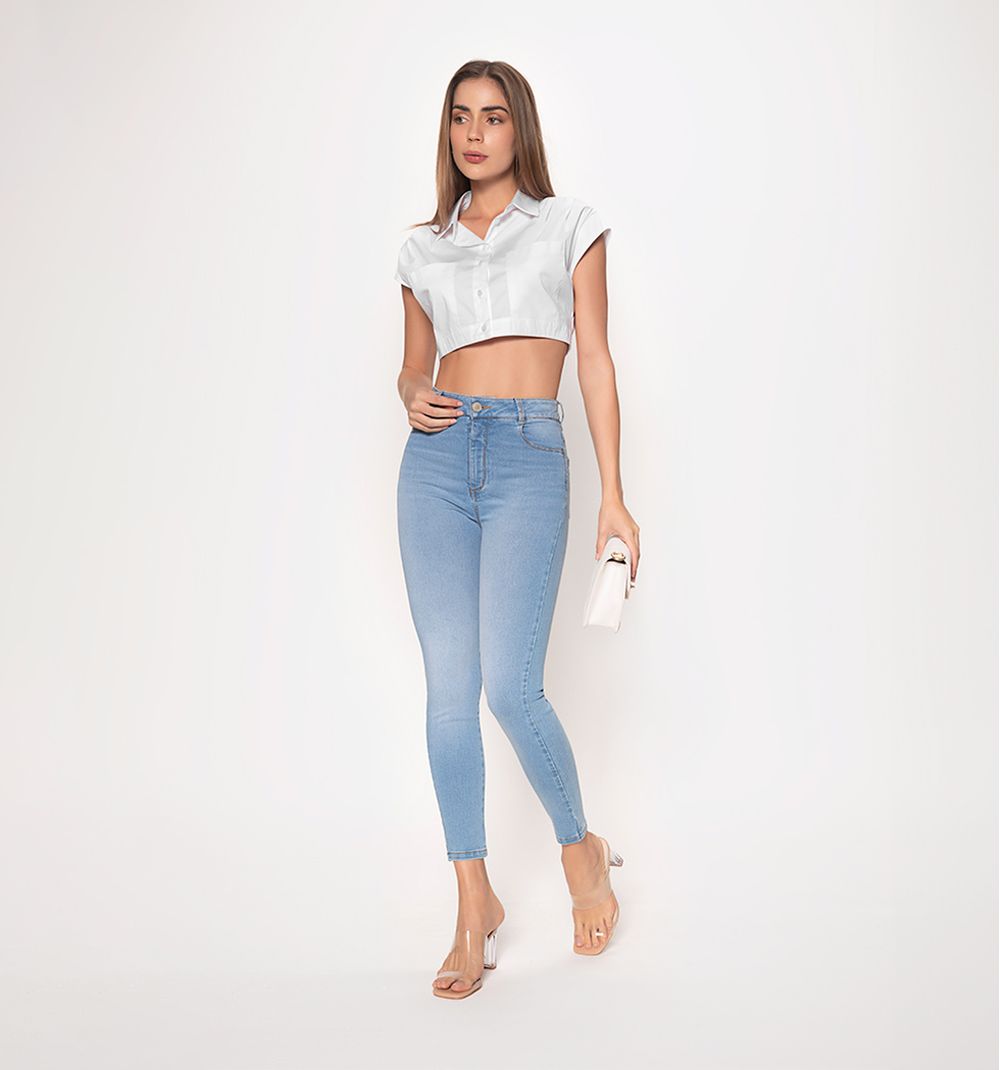 Jeans tiro clearance super alto