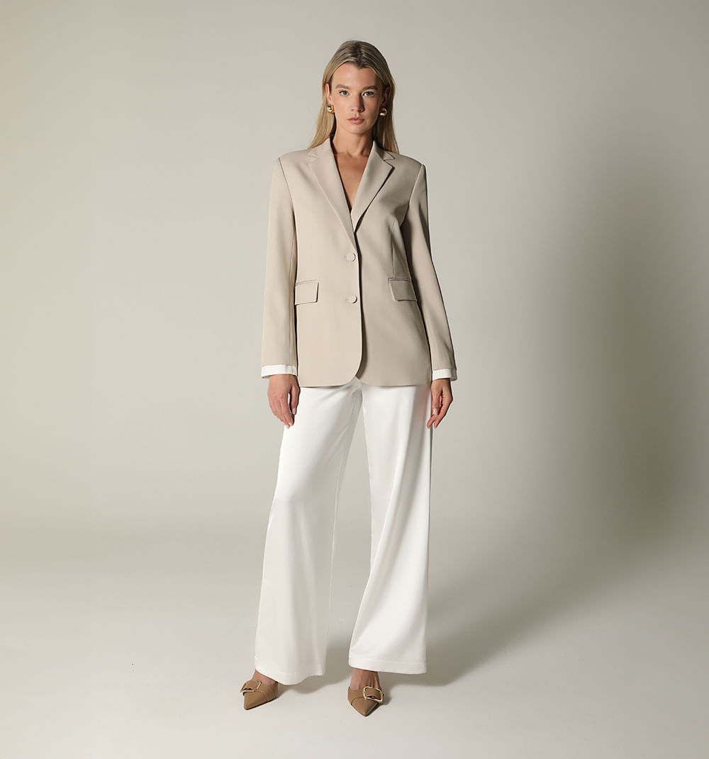 Pantalon Bota Ancha Tiro Super Alto