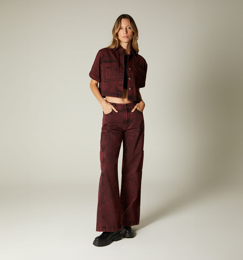 Jean Palazo Tiro Medio, Bolsillos Cargo