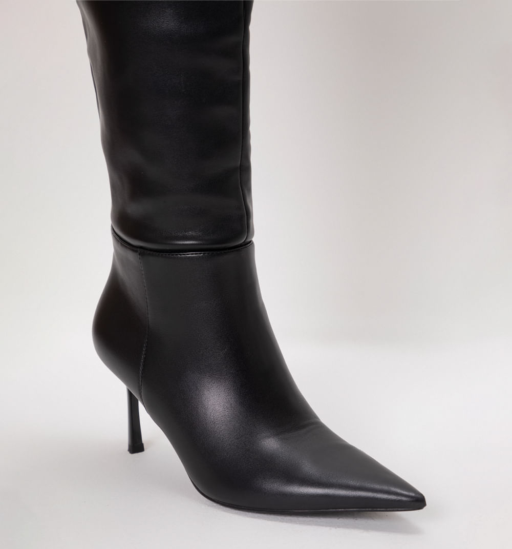 Bota Caña Alta Tacon En Punta