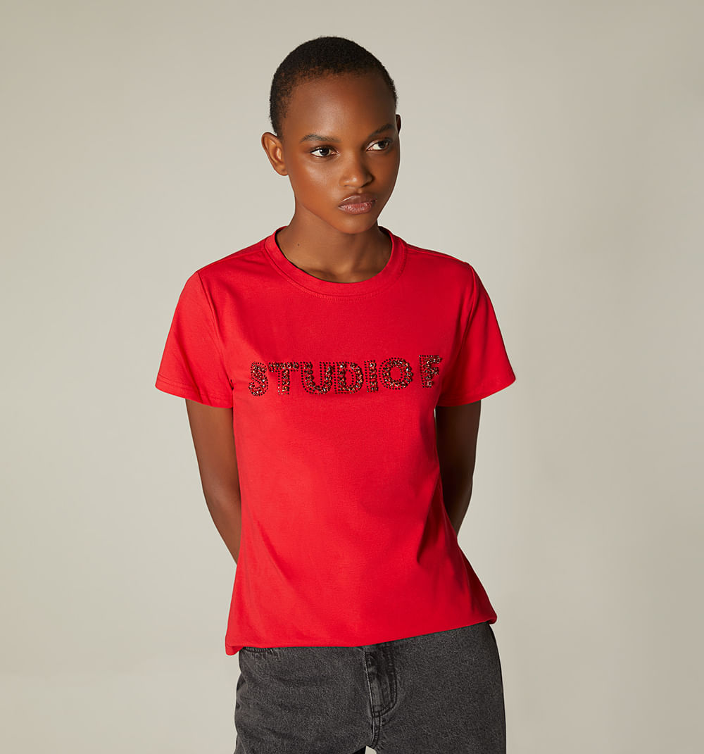 Camiseta Studio F Pedrería