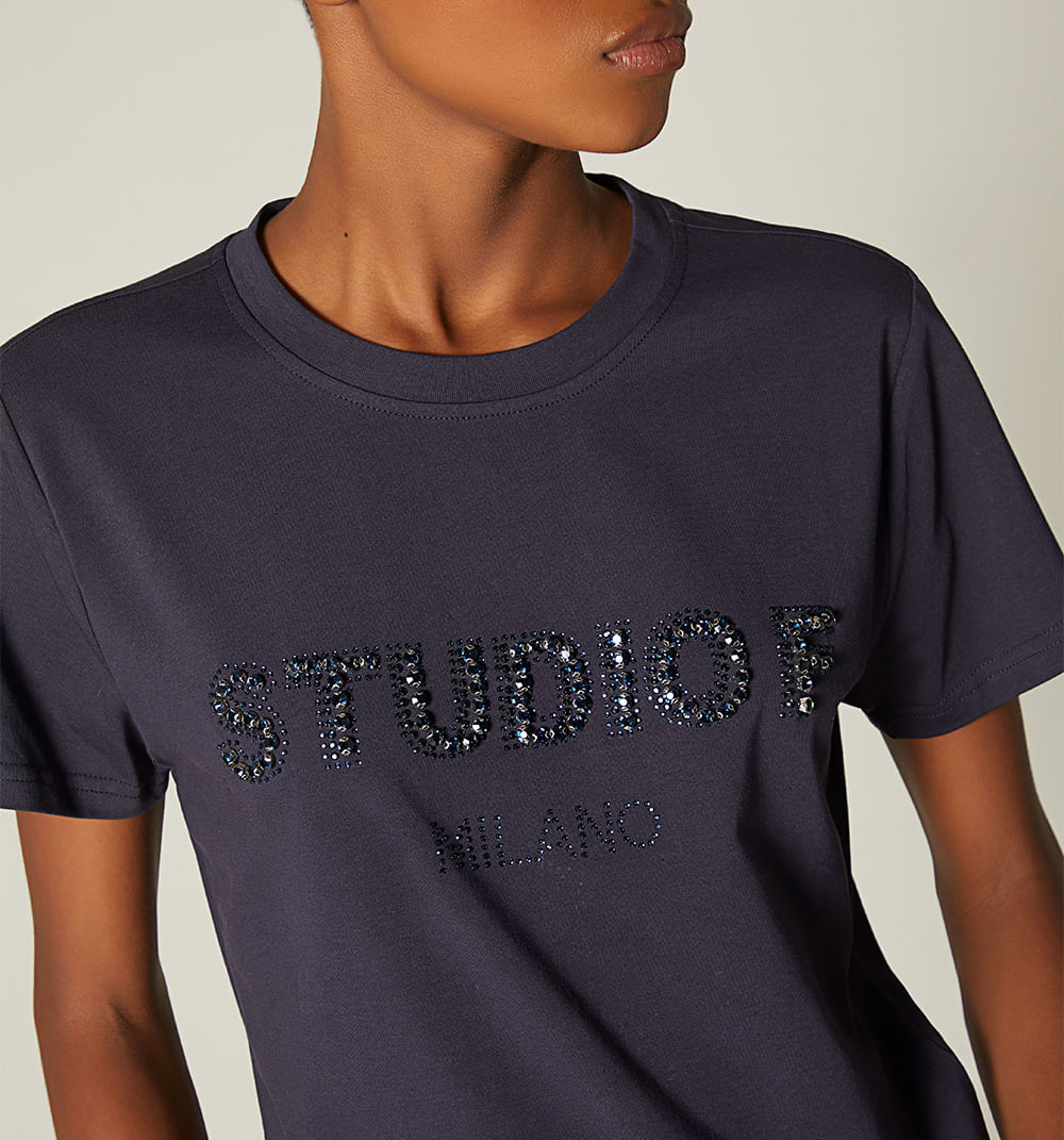 Camiseta Studio F Pedrería