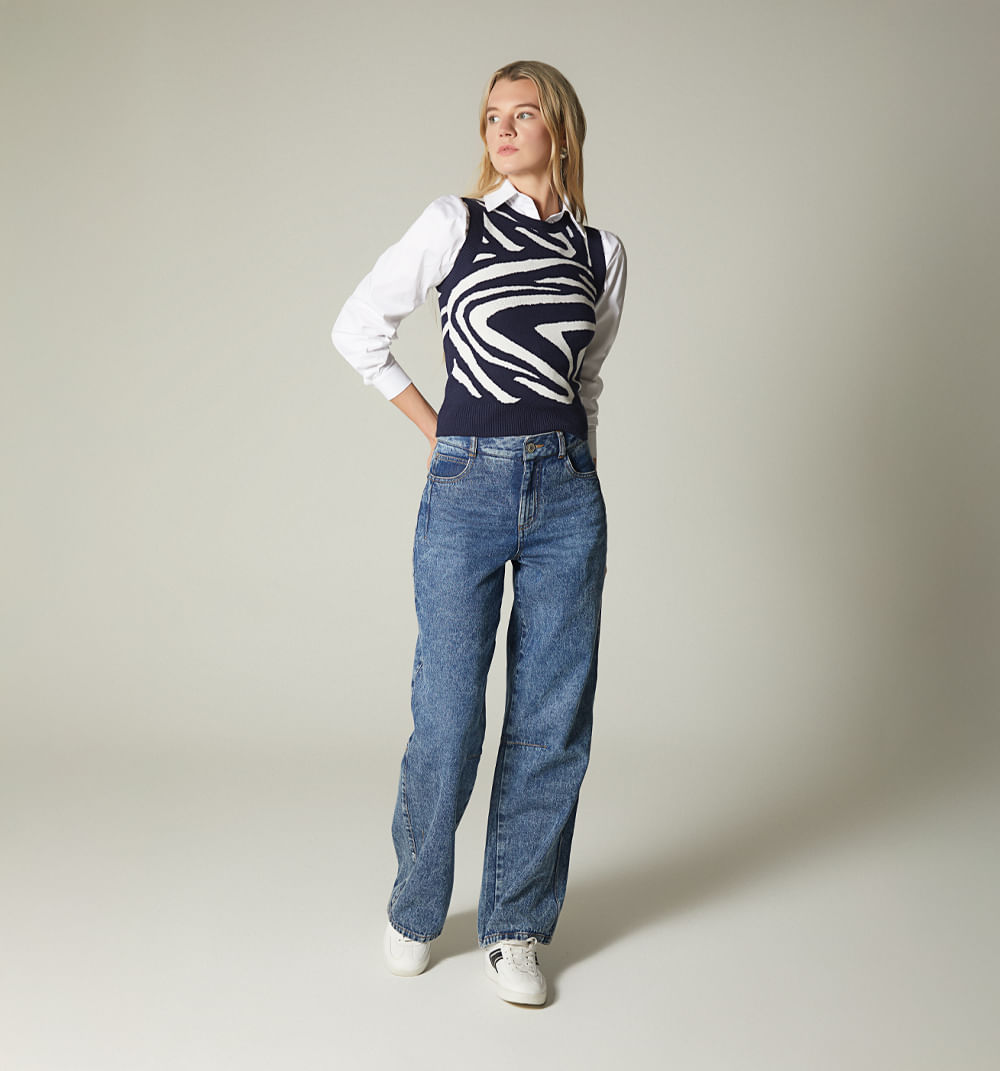 Chaleco Tejido Cebra