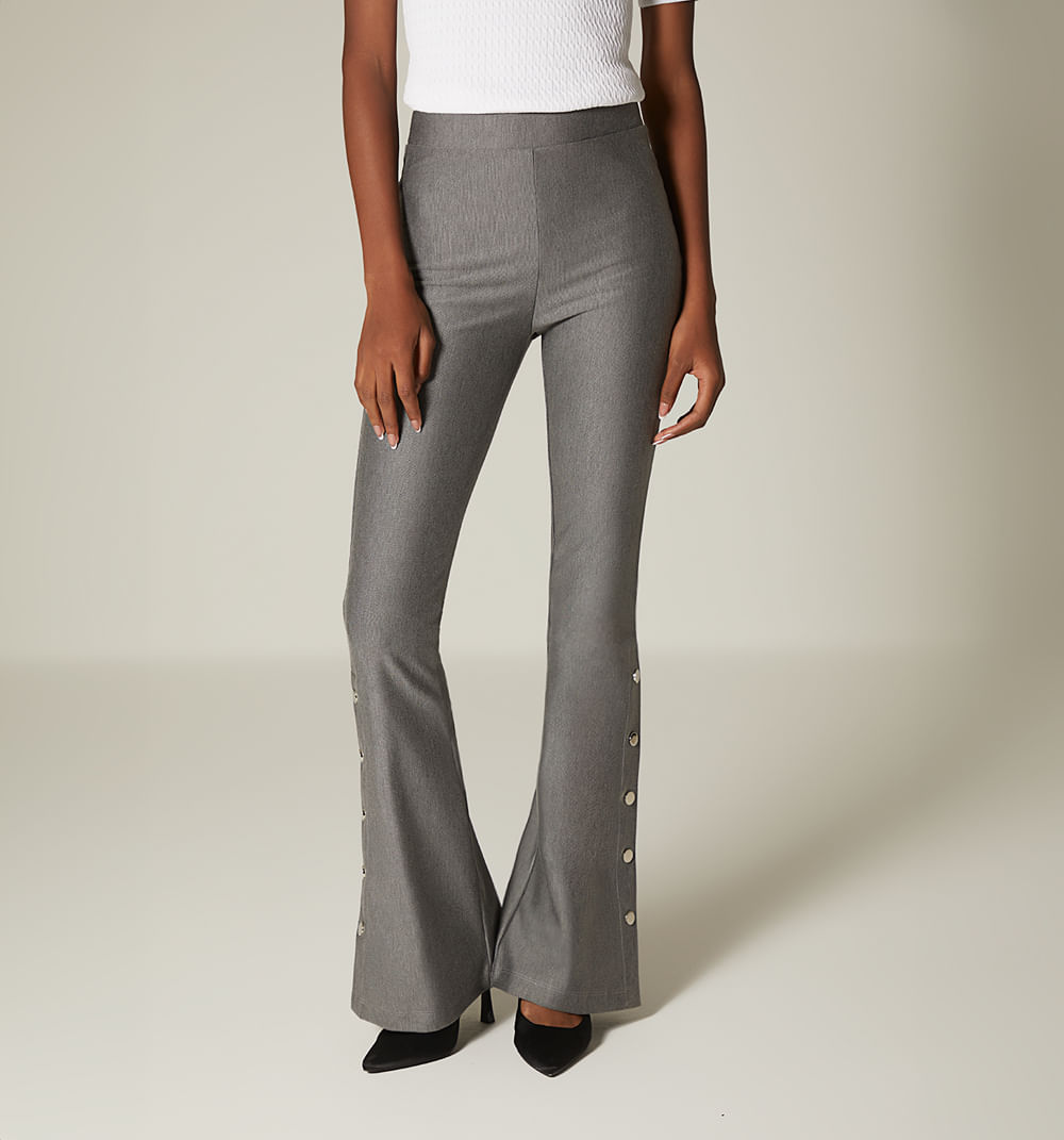 Leggins Tiro Alto Bota Semi Campana Con