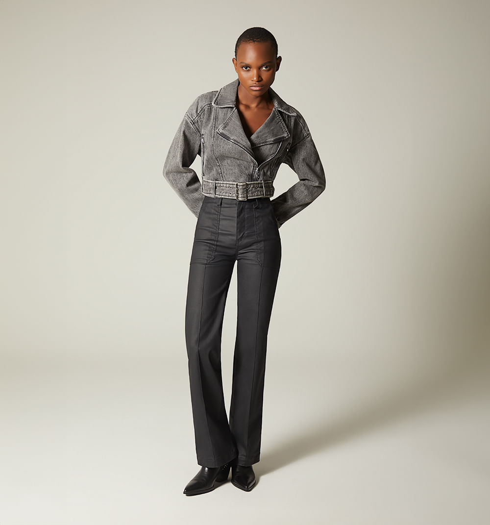 Chamarra Corta, Estilo Motero, Con Cierr