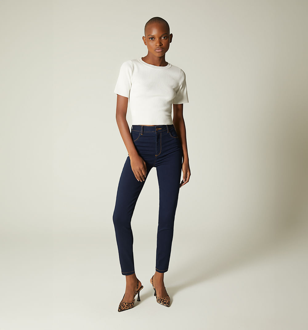 Jeggings Tiro Alto, Cinco Bolsillos,Tayl