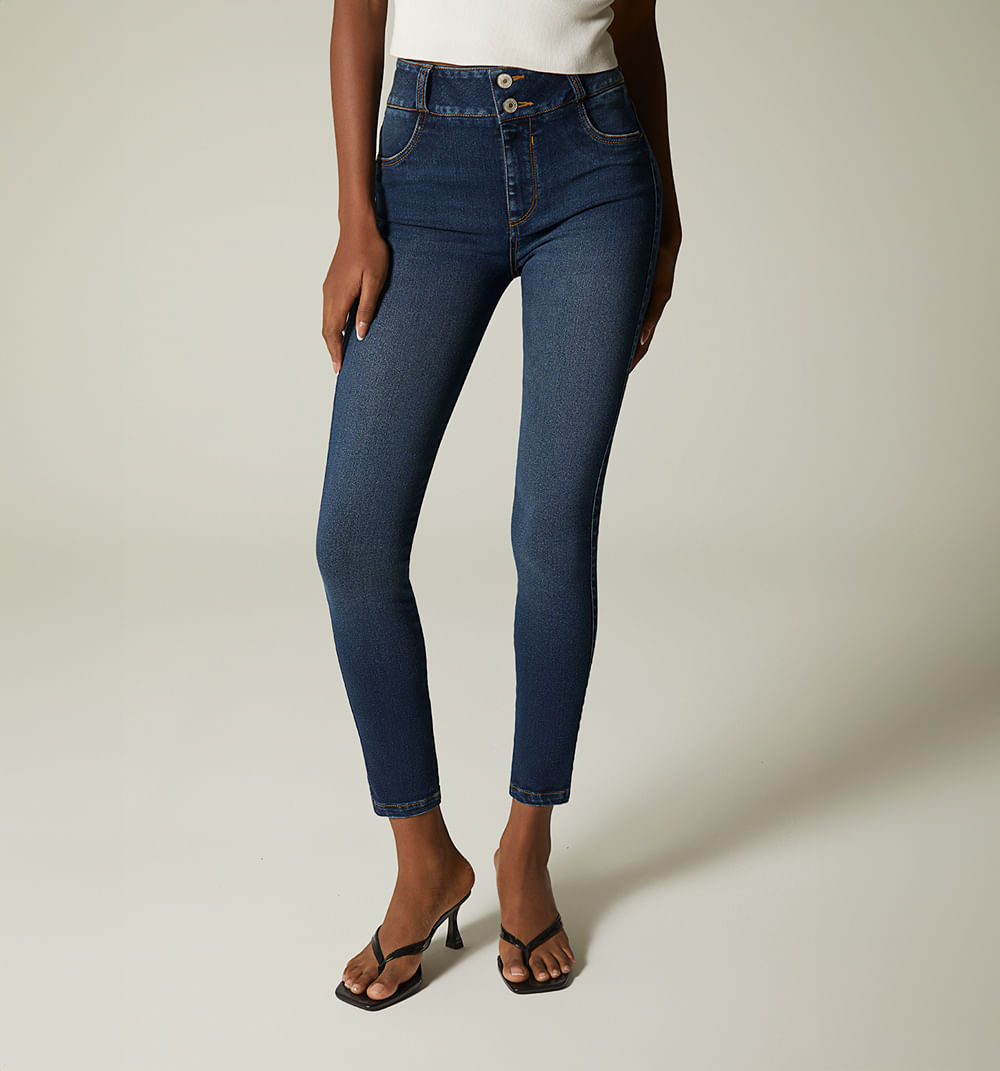 Jean Skinny Levanta Cola,Tiro Alto, Pret
