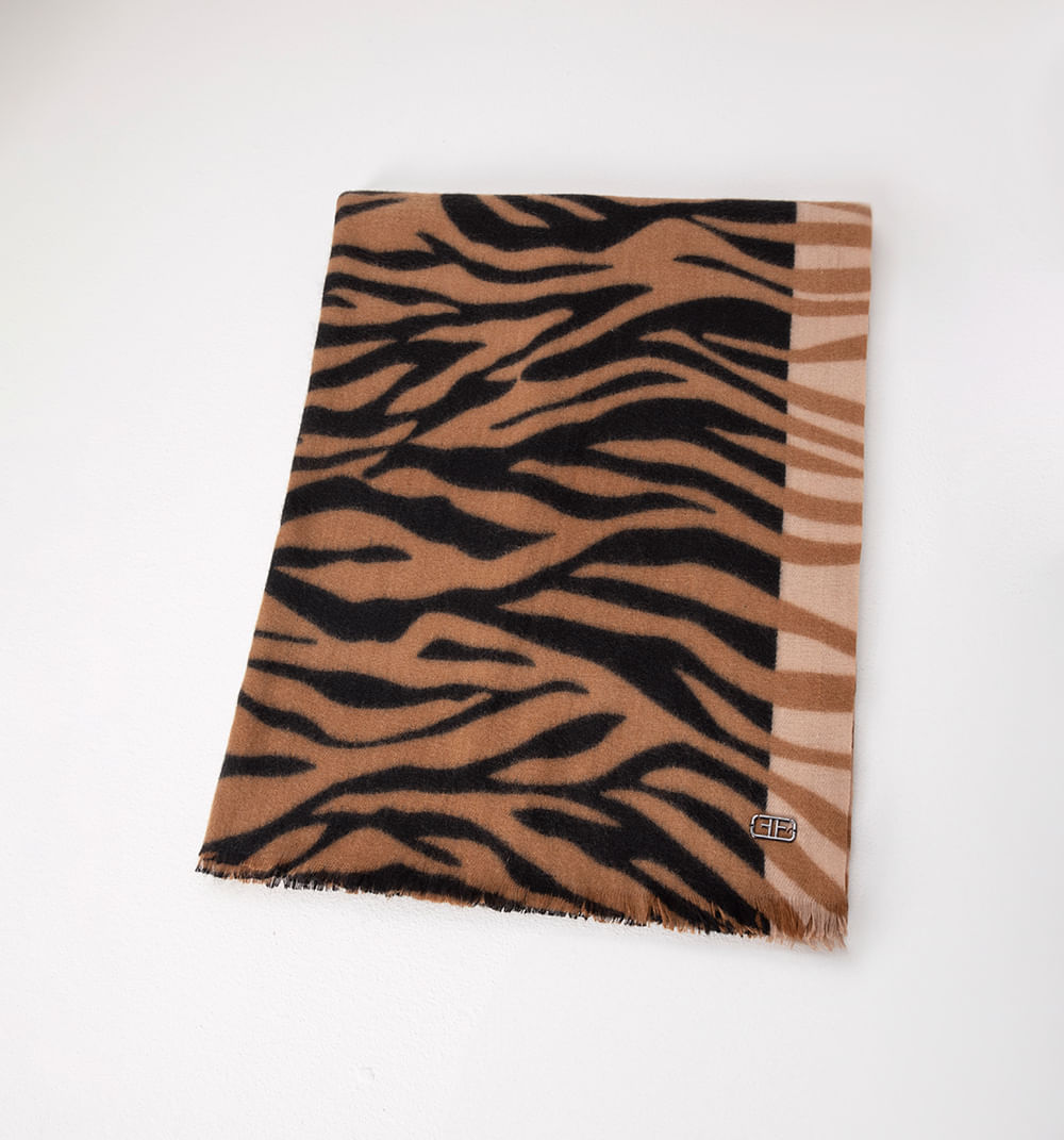 Pasmina Estampado Cebra Bicolor