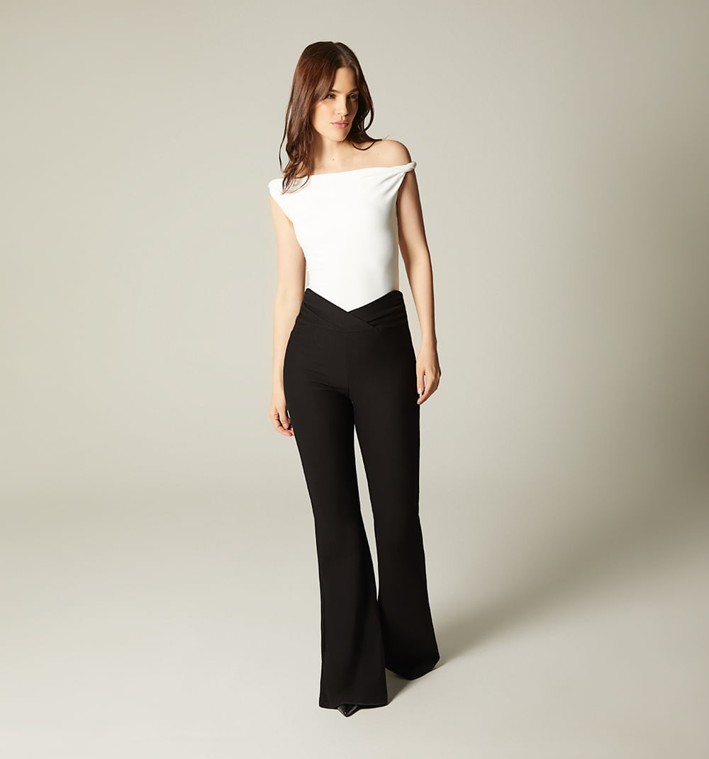 Leggins Tiro Alto Bota Campana Con Preti