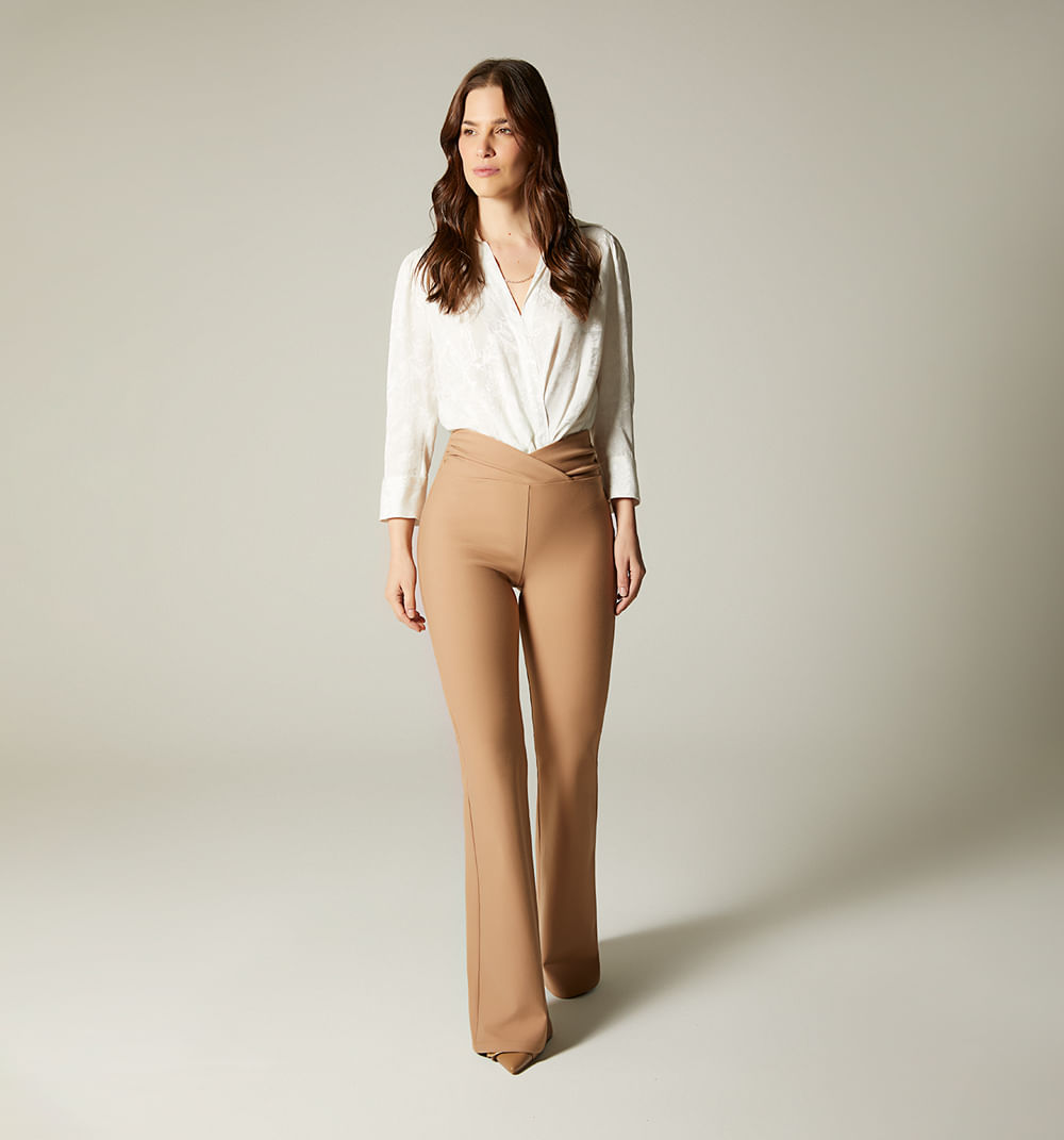 Leggins Tiro Alto Bota Campana Con Preti