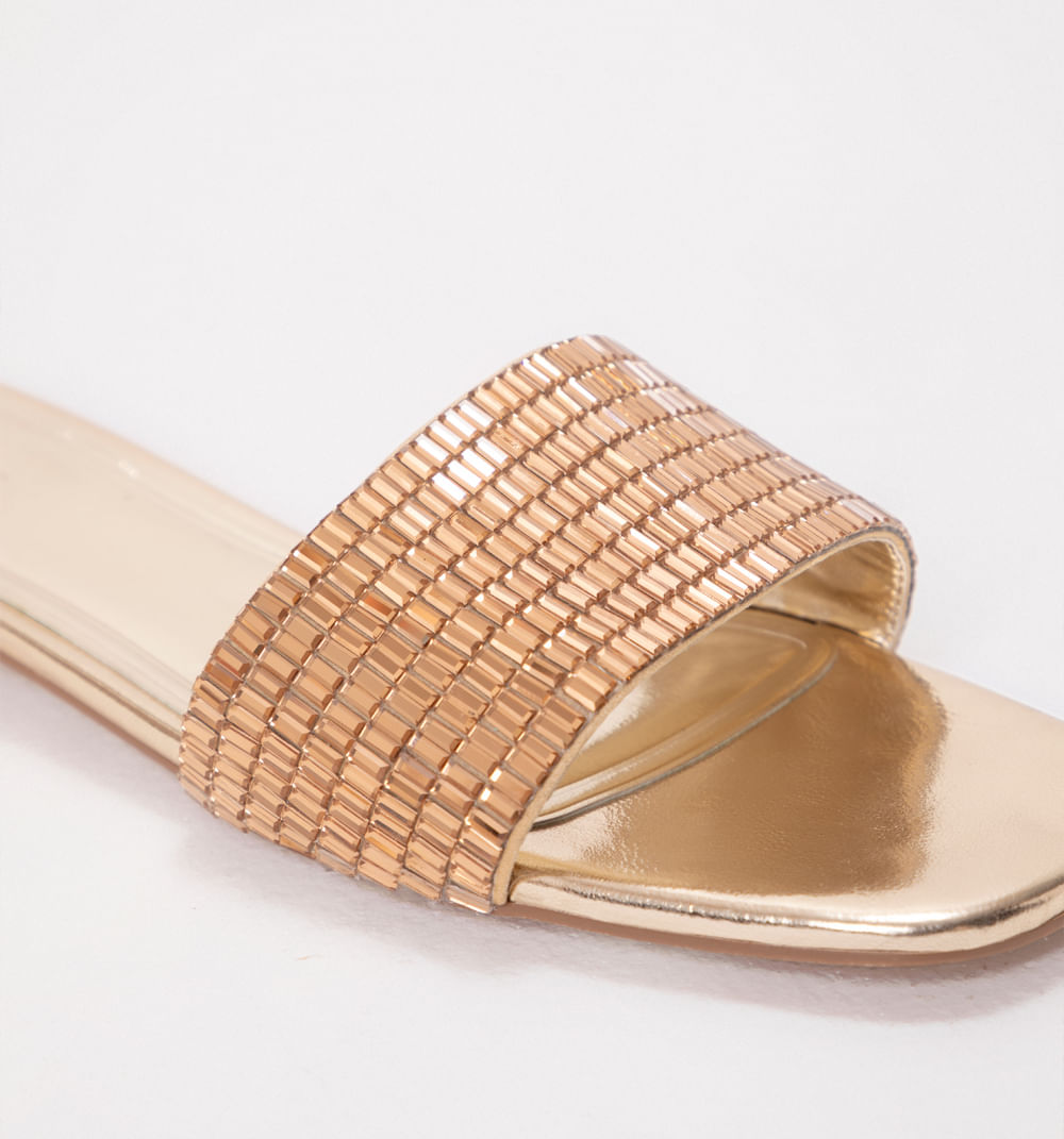 Sandalia Plantisuela Capellada Brillante