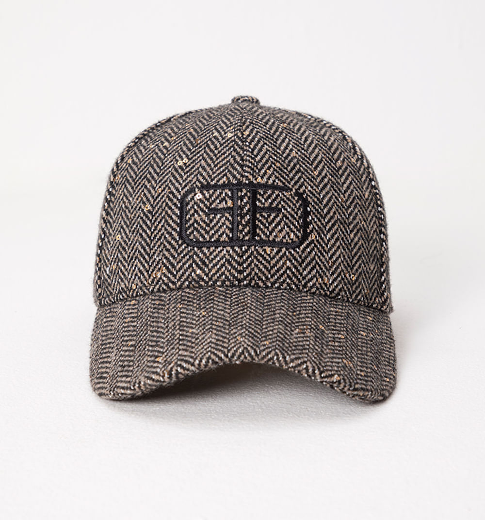 Gorra Espina Con Lentejuelas Y Logo Bord