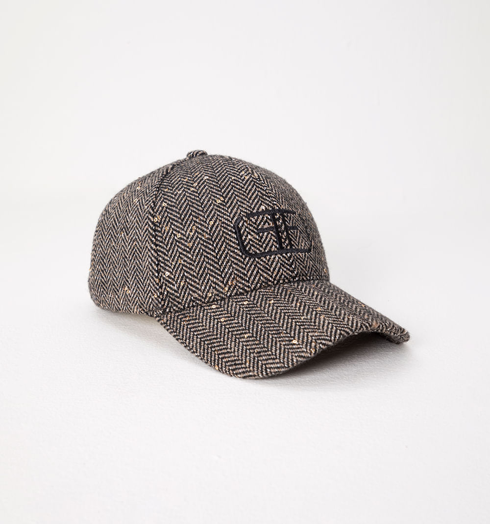 Gorra Espina Con Lentejuelas Y Logo Bord