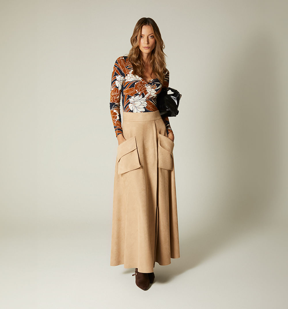 Body Manga Larga Con Entorche