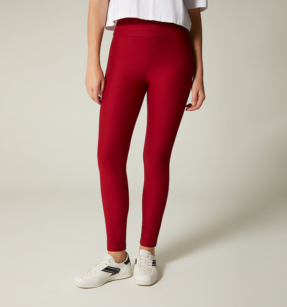 Leggins Pitillo Con Pretina Ancha