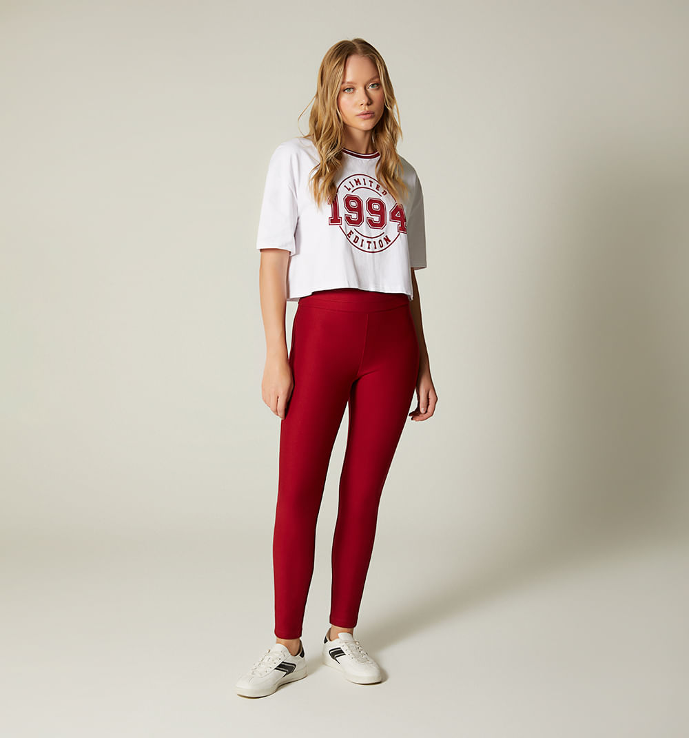 Leggins Pitillo Con Pretina Ancha