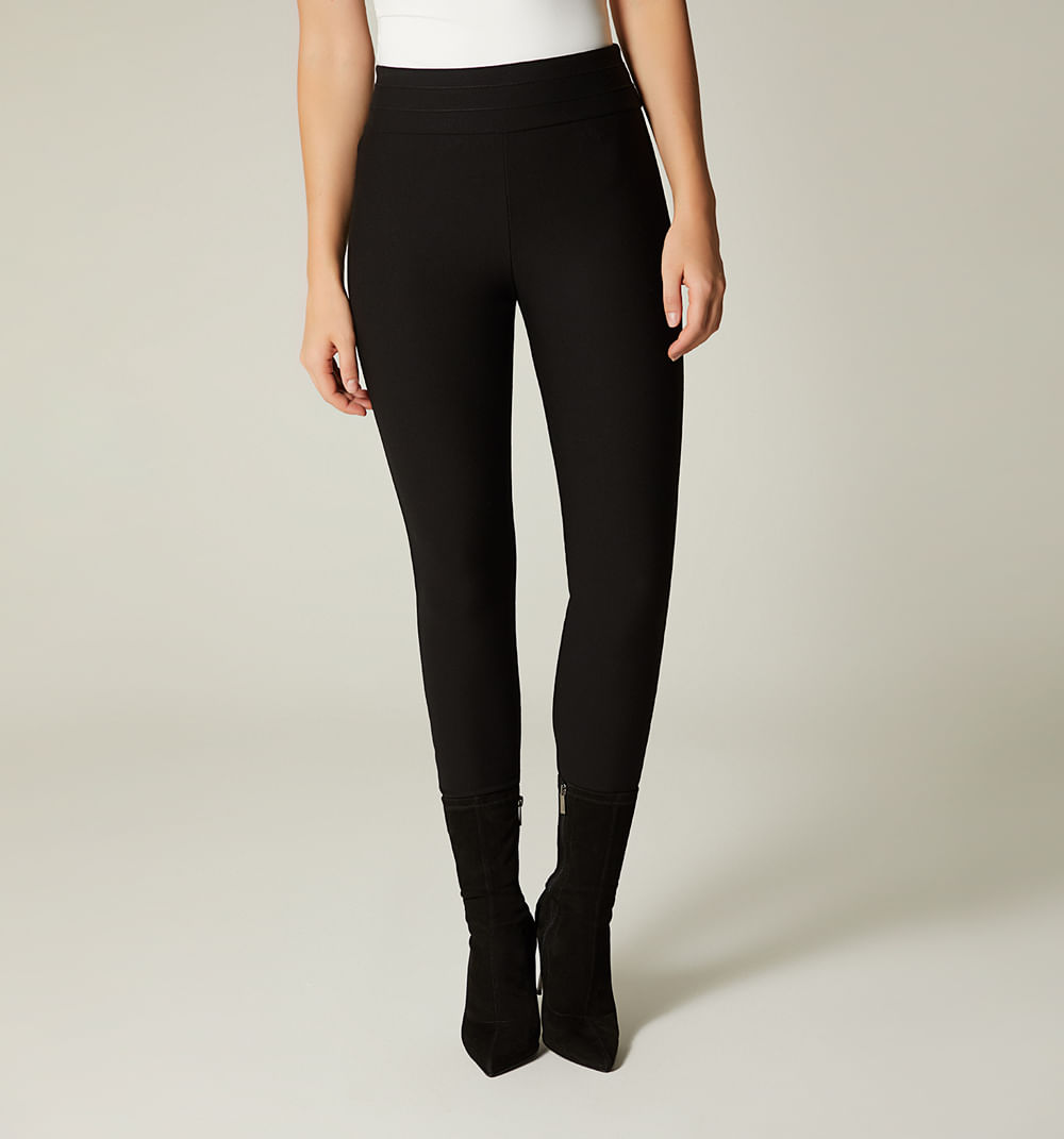 Leggins Pitillo Con Pretina Ancha