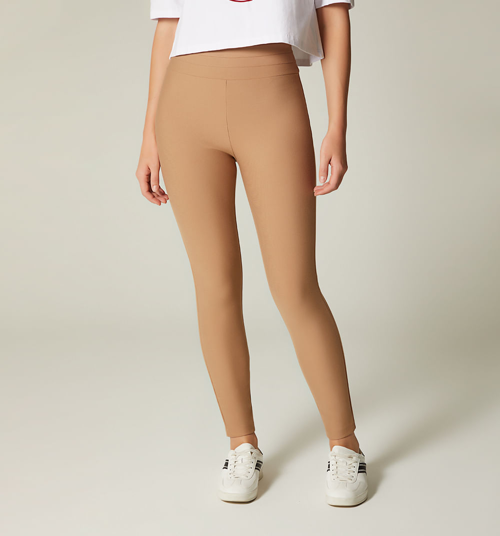 Leggins Pitillo Con Pretina Ancha