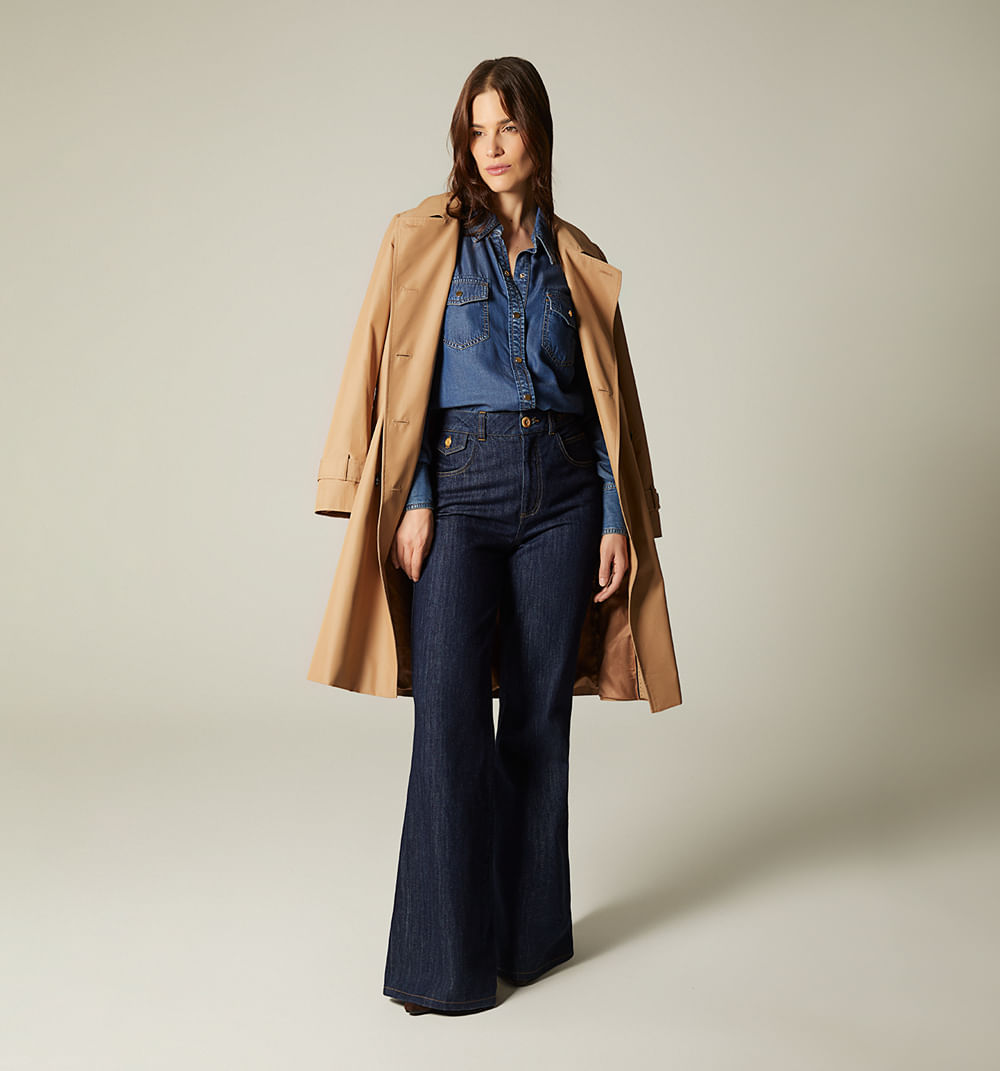 Blusa Camisera Manga Larga Para Mujer