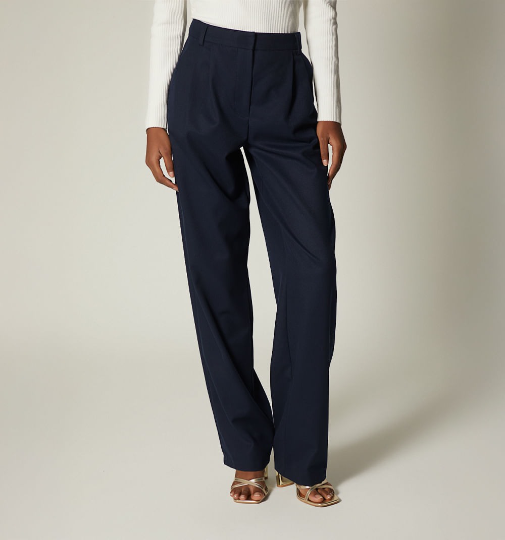Pantalon Tiro Alto De Prenses