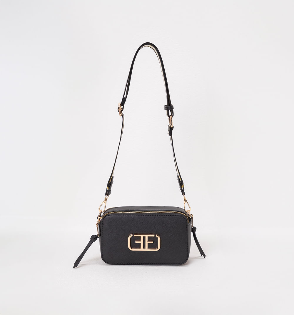 Bolsos Manos Libres Metalizado Doble Cie