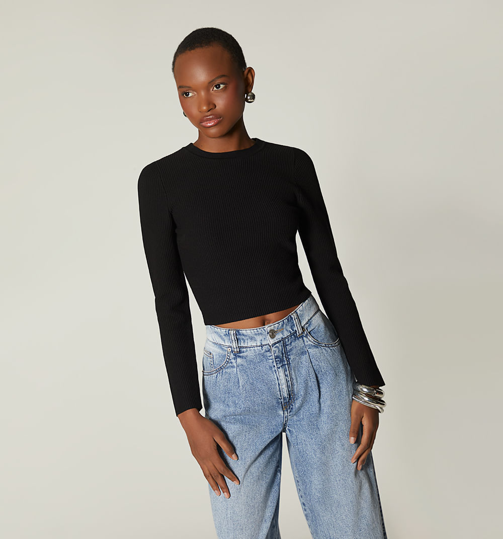 Sueter Basico De Manga Larga