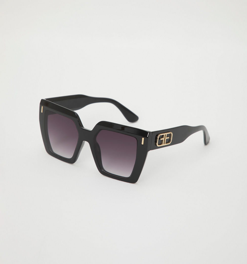Gafas Maxi Lente Cuadrado Detalle Logo