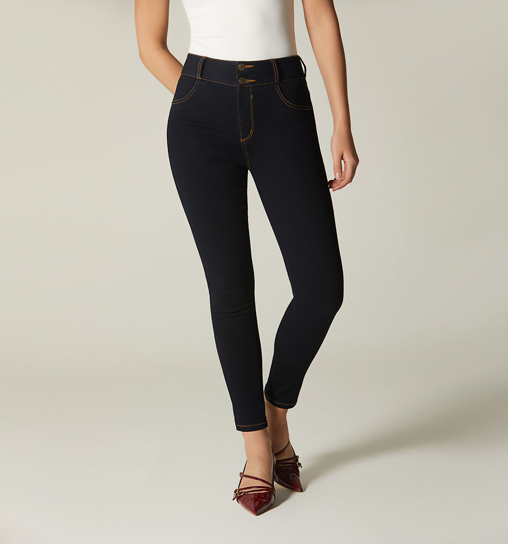 Jean Skinny Salma Levanta Cola Tiro Alto