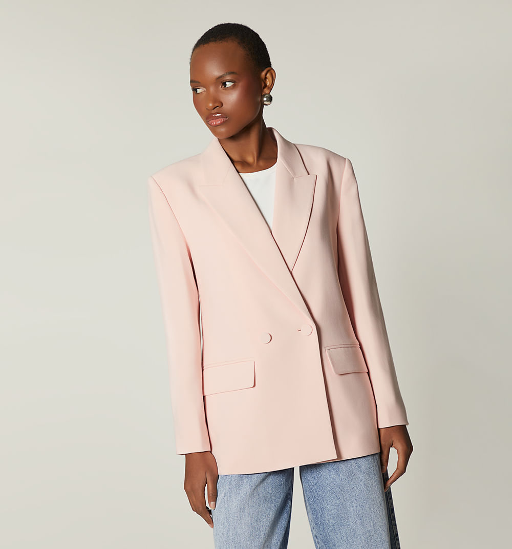 Blazer Basico Botones Forrados